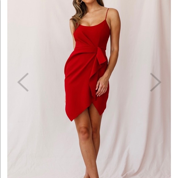 Red MIDI Dress - Picture 4 of 6